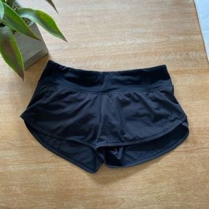 black speed up shorts lululemon